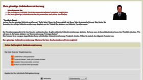 What Gebaeude-versichern.de website looked like in 2020 (4 years ago)