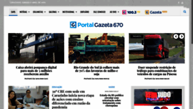 What Gazeta670.com.br website looked like in 2020 (6 years ago)