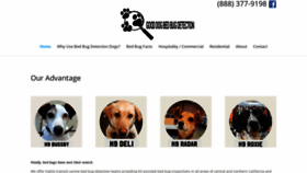What Gooddogbedbugdetection.com website looked like in 2020 (4 years ago)