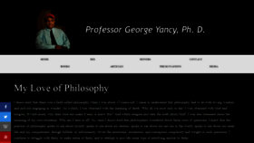 What Georgeyancy.com website looked like in 2020 (6 years ago)