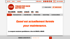 What Gasel.cfdt.fr website looked like in 2020 (4 years ago)