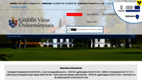 What Godollo.hu website looked like in 2020 (4 years ago)