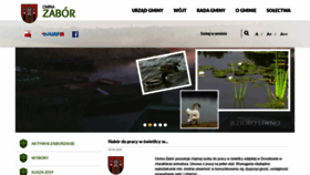What Gminazabor.pl website looked like in 2020 (4 years ago)