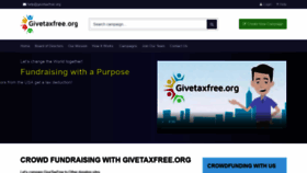 What Givetaxfree.org website looked like in 2020 (4 years ago)