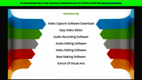 What Getvideos.org website looked like in 2020 (4 years ago)