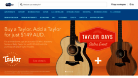What Guitar.com.au website looked like in 2020 (4 years ago)