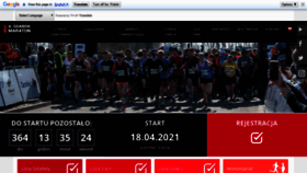 What Gdanskmaraton.pl website looked like in 2020 (4 years ago)