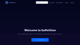 What Gopetition.com website looked like in 2020 (4 years ago)