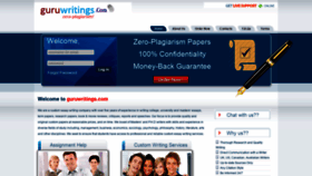 What Guruwritings.com website looked like in 2020 (4 years ago)