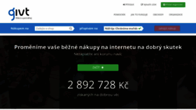 What Givt.cz website looked like in 2020 (4 years ago)
