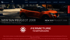 What Gpautomobile.be website looked like in 2020 (4 years ago)