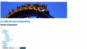 What Guide-parc-attractions.fr website looked like in 2020 (4 years ago)
