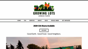 What Growinglotsurbanfarm.com website looked like in 2020 (4 years ago)