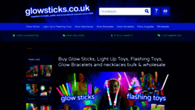 What Glowsticks.co.uk website looked like in 2020 (6 years ago)