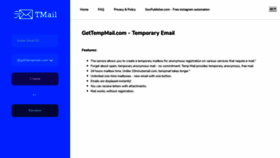 What Gettempmail.com website looked like in 2020 (4 years ago)