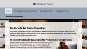 What Gutschein-marek.de website looked like in 2020 (4 years ago)