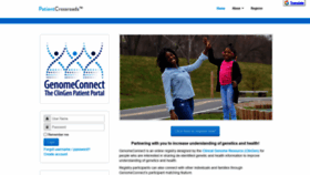 What Genomeconnect.org website looked like in 2020 (4 years ago)