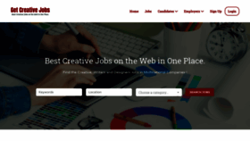 What Getcreativejobs.com website looked like in 2020 (4 years ago)