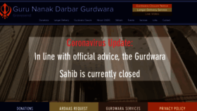 What Gurunanakdarbar.org website looked like in 2020 (4 years ago)