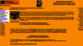 What Gitarrenlinks.de website looked like in 2020 (4 years ago)