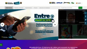 What Gobernaciondecaldas.gov.co website looked like in 2020 (4 years ago)