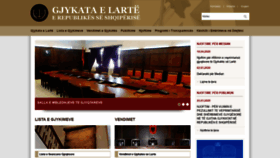 What Gjykataelarte.gov.al website looked like in 2020 (4 years ago)