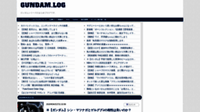 What Gundamlog.com website looked like in 2020 (4 years ago)