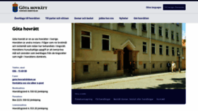 What Gotahovratt.se website looked like in 2020 (3 years ago)
