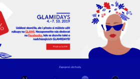 What Glamidays.cz website looked like in 2020 (4 years ago)
