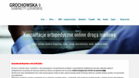 What Grochowska9.pl website looked like in 2020 (4 years ago)