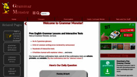 What Grammar-monster.com website looked like in 2020 (4 years ago)