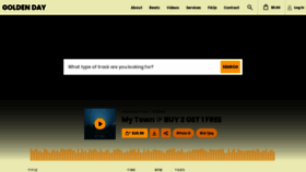 What Goldendaymusic.com website looked like in 2020 (4 years ago)