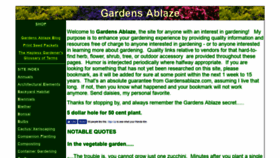 What Gardensablaze.com website looked like in 2020 (4 years ago)