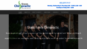 What Graveschiropractic.com website looked like in 2020 (4 years ago)
