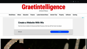 What Graetintelligence.com website looked like in 2020 (4 years ago)