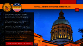 What Georgiahealthinsurancemarketplace.com website looked like in 2020 (4 years ago)