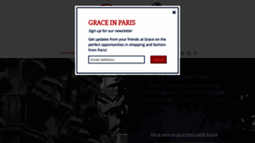 What Graceinparis.com website looked like in 2020 (4 years ago)