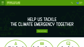What Greenerscotland.org website looked like in 2020 (4 years ago)