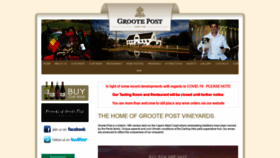 What Grootepost.co.za website looked like in 2020 (4 years ago)