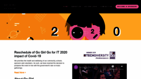 What Gogirl.org.au website looked like in 2020 (4 years ago)