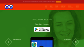 What Giftloop.co website looked like in 2020 (4 years ago)