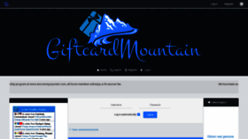 What Giftcardmountain.org website looked like in 2020 (4 years ago)