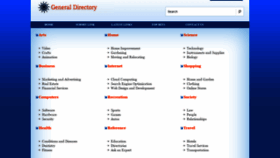 What Generaldirectory.ws website looked like in 2020 (3 years ago)