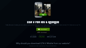 What Gta5mobile.pw website looked like in 2020 (3 years ago)
