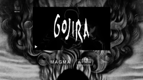 What Gojira-music.com website looked like in 2020 (5 years ago)