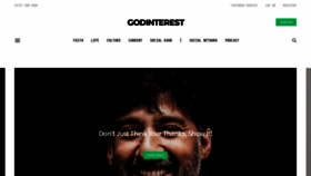 What Godinterest.com website looked like in 2020 (4 years ago)