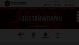 What Garwolin.pl website looked like in 2020 (3 years ago)
