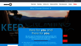 What Grooveauto.com website looked like in 2020 (3 years ago)
