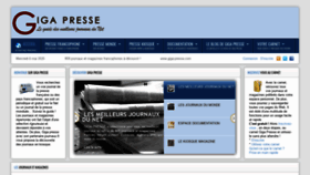 What Giga-presse.com website looked like in 2020 (3 years ago)