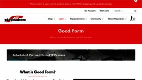 What Goodformrunning.com website looked like in 2020 (4 years ago)